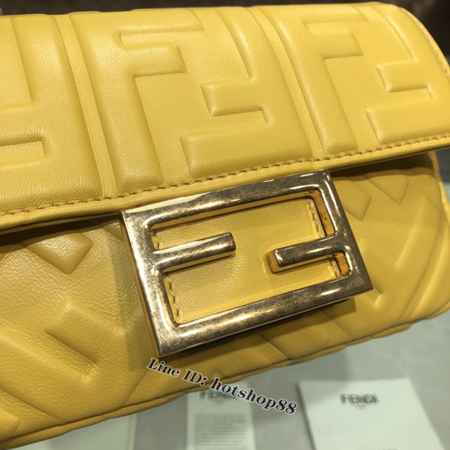 FENDI精品女包 芬迪BAGUETTE羊皮手袋 Fendi 0191s迷你肩背斜挎包 fdzg2531